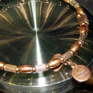 Vintage Alex & Ani Copper & Infinity Symbol Charm Bracelet Wrap Around